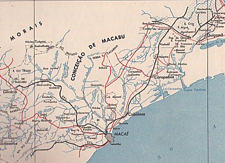 Entroncamento de Macaé (c) (IBGE: Enciclopédia dos Municípios Brasileiros, vol. VII, 1958).